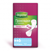 Depend Normal - урологические прокладки для женщин, 12 шт.