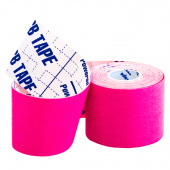BBTape Ice - синтетический кинезио тейп, розовый, 5 см x 5 м