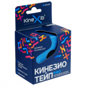 Kinexib Pro - кинезио тейп для экстремальных физических нагрузок, 5 см x 5 м, синий	