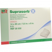 Suprasorb X - гидросбалансированная повязка для инфицированных и гнойных ран, 14x20 см