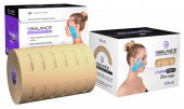BBTape Lymph Face - кинезио тейп для лица, перфорированный, бежевый, 10 см x 5 м