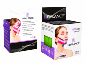 BBTape Face Pack - кинезио тейп для лица, хлопок, лайм, 2,5 см x 5 м, 2 шт.