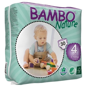 Abena Bambo Nature Maxi 4 - подгузники для детей (7-18 кг), 30 шт.