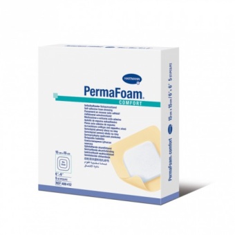 PermaFoam Comfort - губчатая адгезивная повязка, 15х15 см