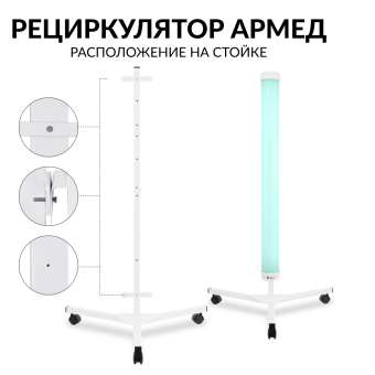 Armed 1-130 ПТ - рециркулятор (пластик с таймером), белый