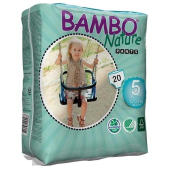 Abena Bambo Nature Pants Junior 5 - подгузники-трусики для детей, (12-20 кг), 20 шт.